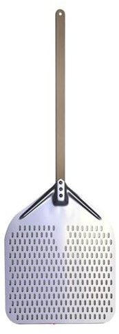 ISCBAFYX Pelle à Pizza en Aluminium Pelle à Pizza Peel Plateau Lifter Outils Poignée en Bois antidérapante Gâteau Pain Paddle Fromage Cuisson Turner Accessoire Pizza Paddle (Color : 16inch 80cm)
