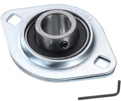 sourcing map SBPFL204-12 Pillow Block Bearings 3/4 Bore Bearing Units Steel Flange Mounted Bearing Housing with Wrench