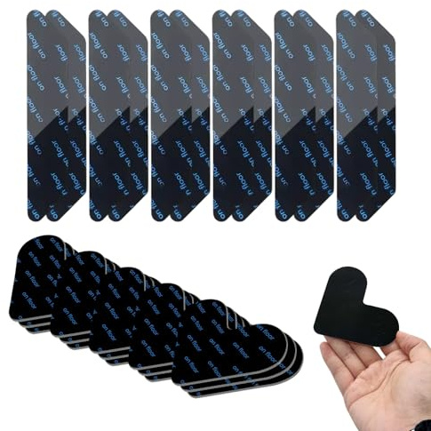 28 Antirutschmatte für Teppich, Teppich Antirutschunterlage Teppichstopper,Inklusive 12 Klebebandstreifen (13 x 2,5 cm) und 16 Herzförmige Rutschmatten (8 x 8 cm) - Ideal für Sicheren Halt auf Fliesen