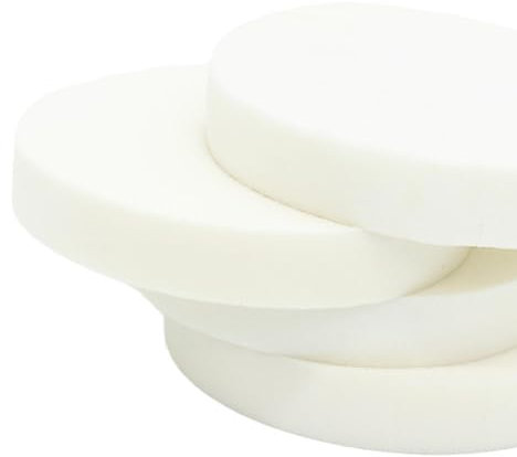 Hochdichtes Schaumstoffkissen – runde Polsterschaumpolsterung für Stühle, Sofas, Fußmatten und Fenstersitze, fester Komfort, 15 cm dick (55 x 55 cm) – ideale Ersatzpolsterung