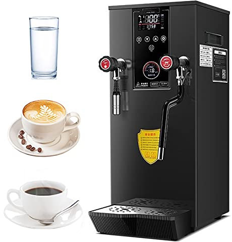 XSDAJSD Schiumalatte Commerciale, Macchina per Schiuma di Latte elettrica Multiuso, bollitura Completamente Automatica, con Display a LED per caffè Espresso e tè