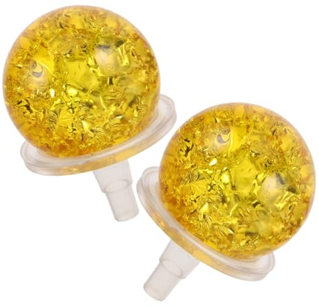 Hemobllo 2juegos Adornos De Fuente De Agua De Bolas De Hielo Agrietadas Esferas De Cristal para Cascada Decoración De Bolas De Cristal para Rocalla