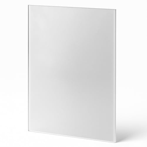 AtHaus® Acrylglas Satiniert - 3mm Materialstärke - Opal Frosted PMMA - CNC-Zuschnitt nach Maß - Lichtdurchlässigkeit 70% - 400 x 300 mm