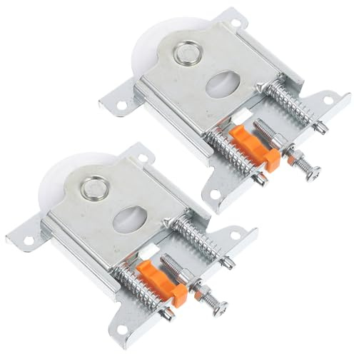 FIXOSHEE Set 2 Pezzi Puleggia per Porta Scorrevole Armadio con Rulli a Cuscinetti a Sfera Ruote Sospese per Ante Scorrevoli Accessori Ferramenta per Mobili Montaggio Rapido Silenzioso