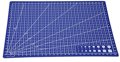 OVAQUIXI Självläkande Skärmatta Plast A4 Skärbräda 300 X 220 X 1,45 Mm Dubbelsidiga Rutnät för Quiltning Sömnad Scrapbooking Läder Papper Hantverk Kontorsanvändning