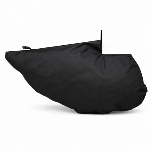 Ferocity Sacco di raccolta universale per aspirafoglie, 40 l, tessuto non tessuto tecnico, diametro 150 mm, sacchetto di raccolta di ricambio con cerniera per soffiatore e aspirafoglie, fascette e