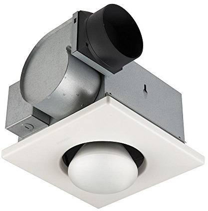 Broan-NuTone 162 Type IC Infrared Single-Bulb Ceiling Heater with Fan, 1, White