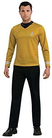 Rubies officiella Star Trek Captain Kirk skjorta, guld