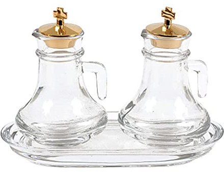 Holyart Ampolline e Vassoio in Vetro 100 ml