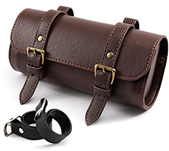 Motorrad Satteltasche Mini Motorradgabel Lenker Pu Leder Werkzeug Aufbewahrungstasche (D)