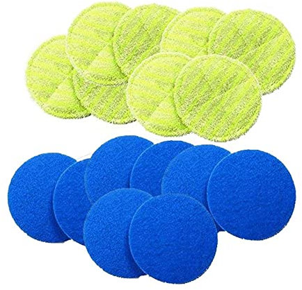 CRNVR AD-Ersatzpad kompatibel mit Akku-Elektro-Rotationsmopp Kehrmaschine Kabelloser Elektro-Rotationsmopp Ersatz-Schrubberpad inkl. 8 Mi (Color : Multi)
