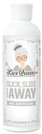 Lice Queen Slick, Slide & Away - 100% Dimethicone Lice Prevention and Treatment Gel - Gentle, Non-Irritating Formula for Kids and Adults - Safe for All Hair Types - 8 oz