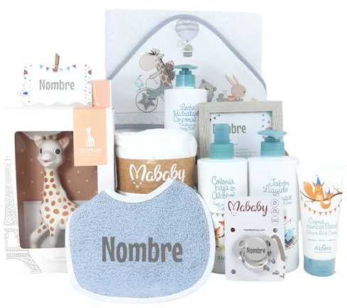 Mababyshop Cesta Bebé Recién Nacido Niño Mi Baño Suave (Azul)