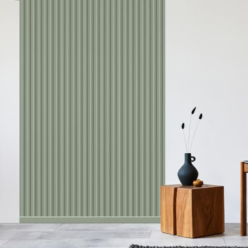 REESE Wandpaneele Pastellgrün | Mittelleiste 252 cm | Deckenpaneele | Wandverkleidung | kein Bohren | MDF