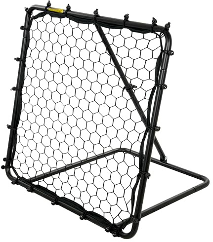 Kickmaster Rebounder Fußballnetz, 80 x 80 cm, Trainingsziel, Kickback-Ziel, verstellbar, für Kinderspiele, Lehrausrüstungsnetz für Garten, Parkfelder