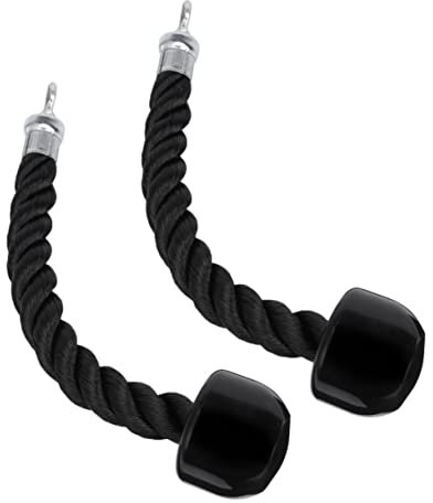 Gogogmee Einzelgriff-kabelzugseil Aus Robustem Material 2 Stück Zubehör Mit Metallschraubenbefestigung Kompatibel Mit Fitnessgeräten Workout Für Krafttraining Zuhause