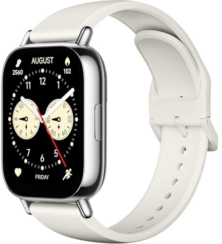 Xiaomi Redmi Watch 5 Lite |Reloj Inteligente Cuadrado con Llamadas Bluetooth | Smartwatch con Pantalla AMOLED de 1,96 | Resistente al Agua |18 días de Autonomía |150 Modos Deportivos | Color Silver