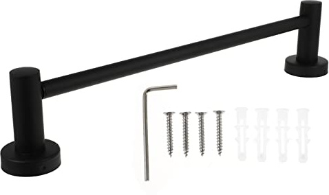 LIFKOME Stainless Steel Adjustable Towel Rack Hanger Wall Mounted Single Pole Dish Cloth Holder for Kitchen Bathroom Laundry Rustproof Easy to Install