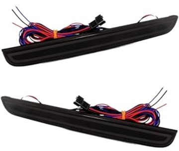 GTDTKGANAK Feu stop Clignotant Arrière Pour Dodge Pour Challenger 2015-2023 Feux Antibrouillard Style 3D Kit De Réflecteurs De Pare-chocs Arrière Feu Arrière(Smoked Lens)
