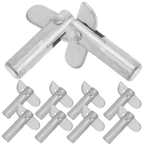 COLLBATH 10 pezzi Perni Bloccaggio Zincati per Ponteggi da Pin Fissaggio Smontabili per Guardrail e Staffe Ripiano Accessori Versatili per Montaggio e Sicurezza Impalcature