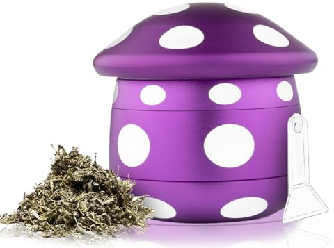 Metall Grinder Groß Ø 63mm Crusher Kräutermühle aus Aluminium mit Strainer Gewürze Schleifer Gewurzmühle Grinder Crusher Gewürze Schleifer für Getrocknete Kräuter Pollen Spice