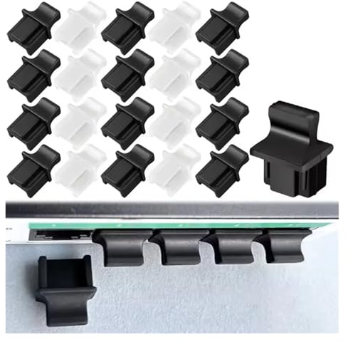 40PCS Silicone Dustplugs RJ45 Dust Cover Cap Ethernet Port Plugs for Router Network Swticher Computer Protective Caps(Clear)