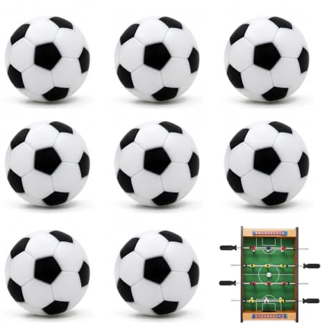 KEPYATI 8 Stück Tischkicker Bälle Set – Hochwertige 23mm Kickerbälle aus HIPS, langlebig & farbecht für Tischfußball & Mini Football