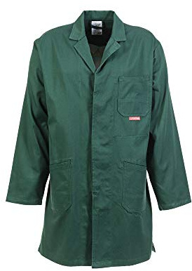 Planam professionell mantel MG 290, storlek 46, kornblå, 640046 54 EU Mittelgrün