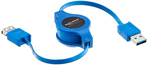 DELOCK Kabel USB 3.0 Verlaengerung A/A Aufroll