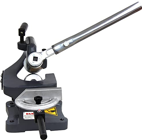KAKA Industrial Throatless Sheet Metal Shear, 16-Gauge Manual Bench Cutter MMS-3 for Steel Plate, Fabrication and Hobby Workshops​