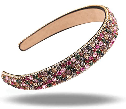 Xrten Haarreif mit bunten Strasssteinen, für Mädchen, Haarreif, Haarschmuck, mit niedlichem Design