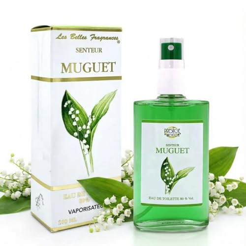 Eau de Menton Muguet - Lily of the Valley Eau de Toilette - Natural Floral Women's Fragrance - Subtle Spring Flower Scent - French Artisanal Perfume - Refillable - 6.8 fl oz (100 ml)