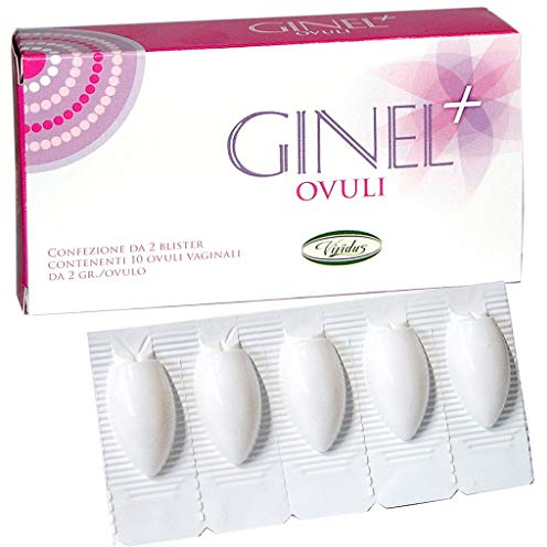 Vividus - Ovuli Vaginali GINEL con Tea Tree Oil e acido Ialuronico - 10 ovuli da 2g. | Irritazioni, bruciori, secchezza