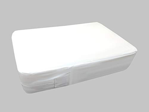 Bed Bug Proof Protector Mattress Encasement Cover Zippered Anti Dust Mite Breathable Total Mattress Protection (King 60 x 80 + 8 depth) White