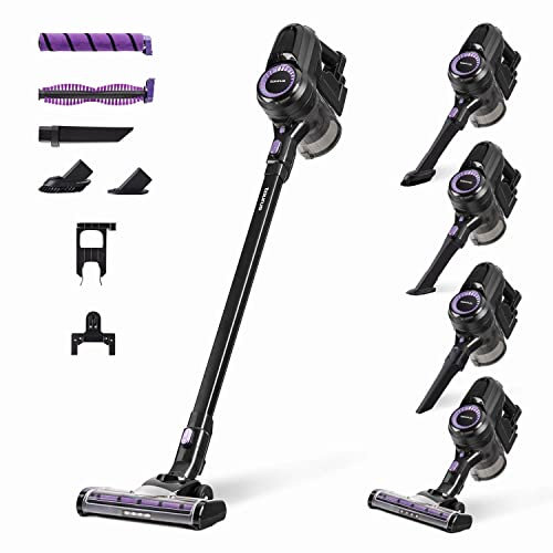 Taurus - Aspirador escoba HS-2900, 3-in-1: escoba eléctrica, de mano y vertical, Autonomía 50 min, Filtro EPA, Modo Eco y Turbo, Zapata con 2 cepillos intercambiables, Set accesorios, Negro