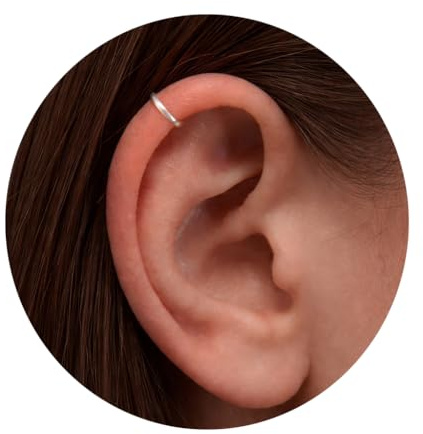 Silberne Knorpel-Creolen silver helix Silber