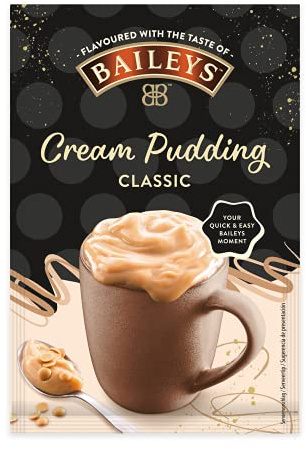 Baileys Cream Pudding Classic, alkoholfreier Quick and Easy Baileys Moment, Tassenpudding als Nachtisch oder als Snack für Zwischendurch, 1x59g Beutel