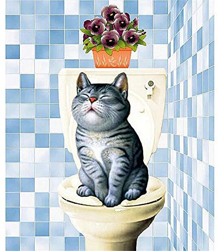 Puzzle 5000 Teile für Erwachsene,Hund auf der Toilette Puzzles Geschicklichkeitsspiel für die Ganze Familie, Landschaf Puzzle Schwer Dekompressionder Erwachsenenpuzzle ab 14 Jahren-61.61x41.53 Zoll (