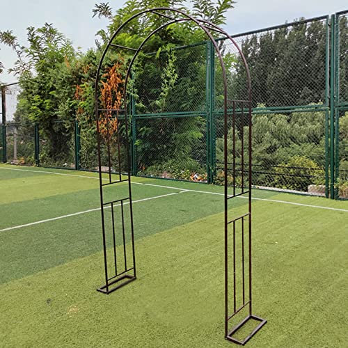 ZYFA Gartenbogen aus Metall,Rosenbogen Garten-Torbogen Rankhilfe Rostfrei Torbogen Rankgitter für Pflanze Kletterrahmen,Pflanzen zur Unterstützung von Rosen,Gartendekoration,Rasen,Innen Außenbereich