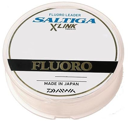 Daiwa Fluorocarbone Saltiga X Link Fluorocarbon Leader - 30m - D.0.64mm - R.22.7kg - Translucent - 12956564