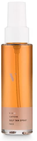 VENICEBEAUTY Caffeine Face Self Tan Spray | Selbstbräuner Spray | Gesicht, To-Go Reisegröße Glasflasche, kurze Einwirkzeit, angenehm fruchtiger Duft