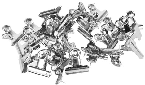 30 Stück Edelstahl-Reißnägel mit Clips, Rostfreie Metallscharnierklammern für Korktafeln, Pinnwände, Büroorganisation