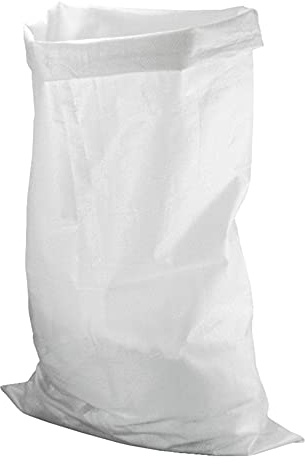 10 x Large Woven Rubble Builder White Rubbish Bags 80 x 125 CM Sacks - Strong Builders Garden Waste Bag - Heavy Duty Polypropylene PP DIY White Jumbo Sack 31.4 x 49.2 inches (10)