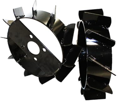 Bricoferr Par de Ruedas Agrícolas de Hierro 500x10