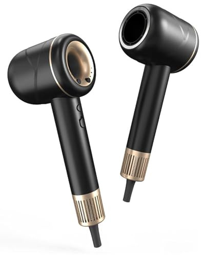 Intelligenter Haartrockner Ionen Air Essence MistralBlow iQ Ionic Gold&Black, Föhn mit diffusor, Haarföhn, Hair Dryer, Funktionen für schnelles und geräuscharmes Styling