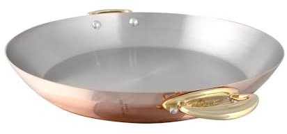 Mauviel 1830 Mauviel M'150 B, runde Kupferpfanne mit Messinggriffen, 11,9 cm