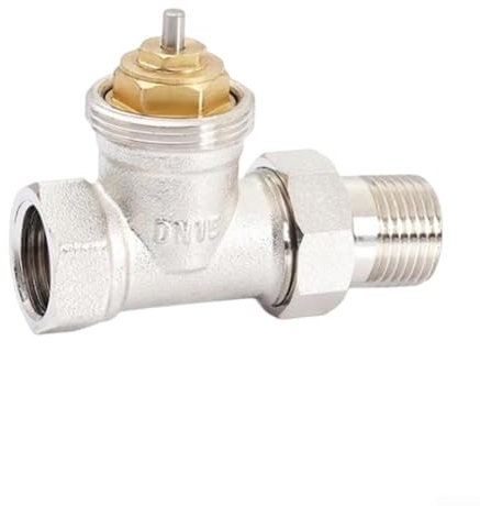 Hasaller Elektrisches Temperaturregelventil Messing Selbstregulierendes Thermostatventil Kompatibel DN15 DN20 DN25 Rohre Messing Thermostat-Heizkörperventil Automatische Temperaturregelung