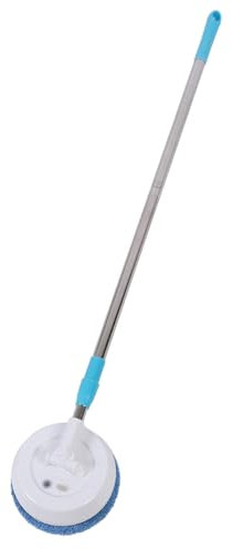 Asixxsix Mocios Elettrico Senza Fili, Potente Lavapavimenti Elettrico con Testina Flessibile e Asta Telescopica, Mocios Senza Fili per Pavimenti, Finestre, Soffitti, Mocios per Pavimenti