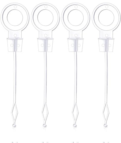 BEPSYOM 4 pezzi universali per frigorifero e congelatore, foro di scarico per stantuffo refrigerazione, foro di scarico per frigorifero, stantuffo in plastica, accessori per lo scarico(9.5 cm,bianco)
