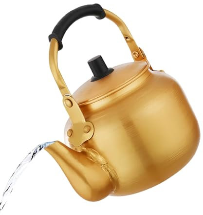 Hervidor de aluminio | Caldera de agua de metal hervidor calentador de agua - hervidor de aluminio de té de olla de té de metal caldera de metal portátil para cocina,